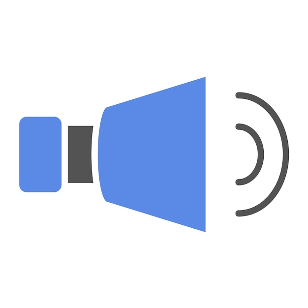 Diseño vectorial de estilo de icono de audio