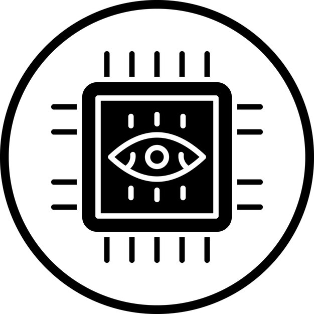 Diseño vectorial Estilo del icono de aumento de ojos