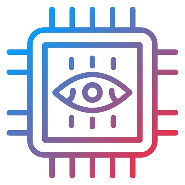 Diseño vectorial Estilo del icono de aumento de ojos