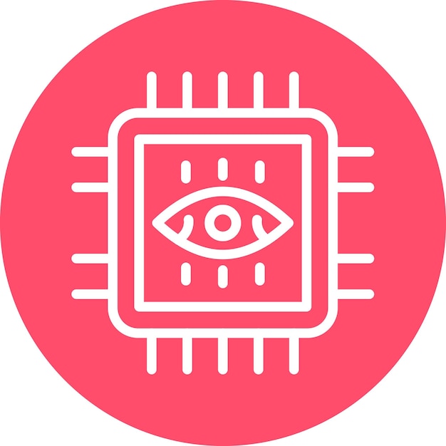 Diseño vectorial Estilo del icono de aumento de ojos