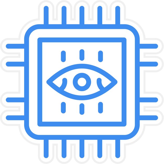 Diseño vectorial Estilo del icono de aumento de ojos