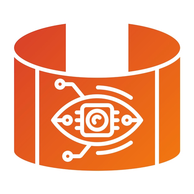 Diseño vectorial Estilo del icono de aumento de ojos