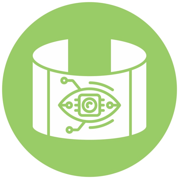 Diseño vectorial Estilo del icono de aumento de ojos