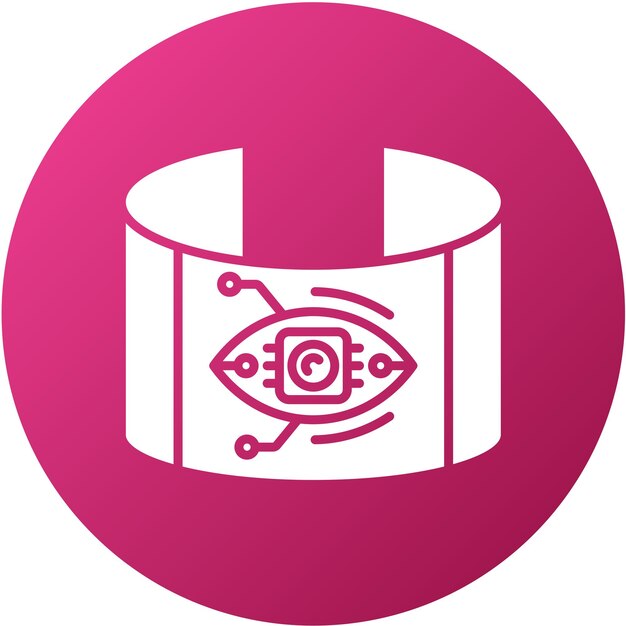 Diseño vectorial Estilo del icono de aumento de ojos