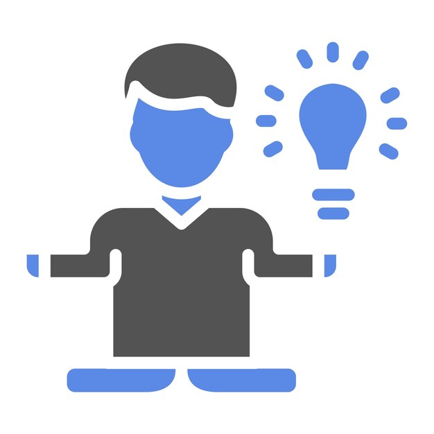 Diseño vectorial Estilo de icono de aura visionario