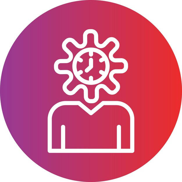 Diseño vectorial Estilo del icono de autoconciencia