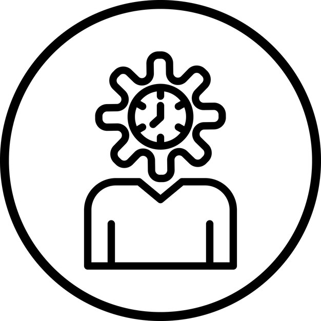 Diseño vectorial Estilo del icono de autoconciencia