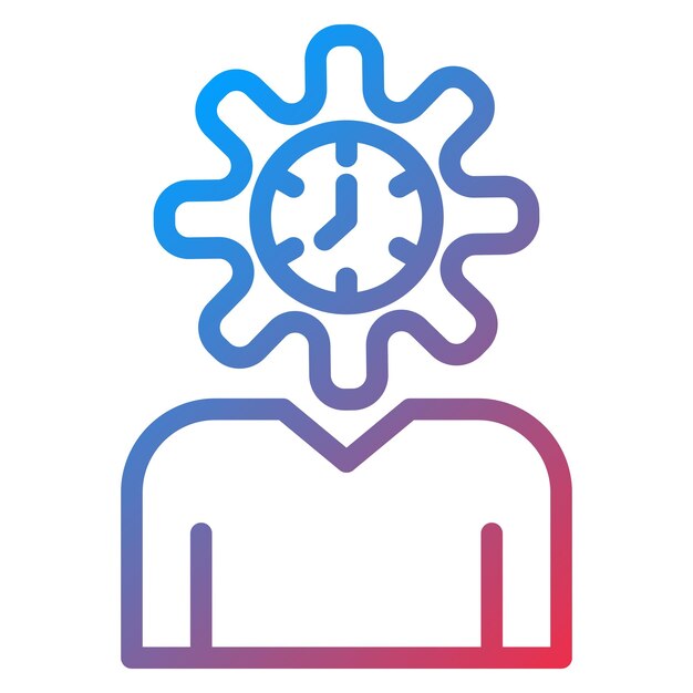 Diseño vectorial Estilo del icono de autoconciencia