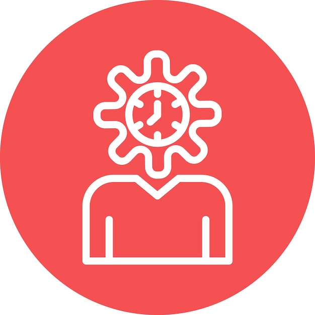 Diseño vectorial Estilo del icono de autoconciencia