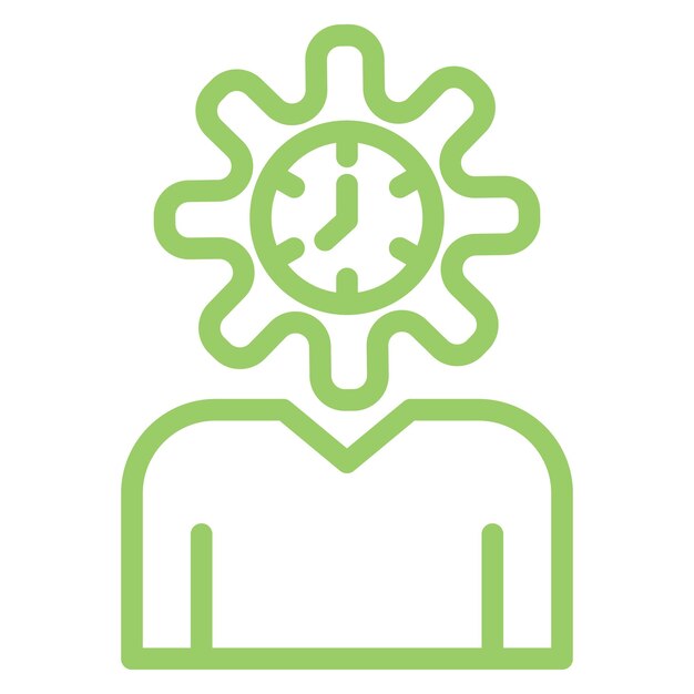 Diseño vectorial Estilo del icono de autoconciencia
