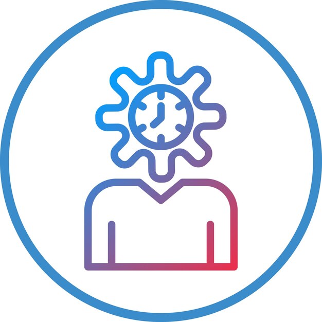 Diseño vectorial Estilo del icono de autoconciencia