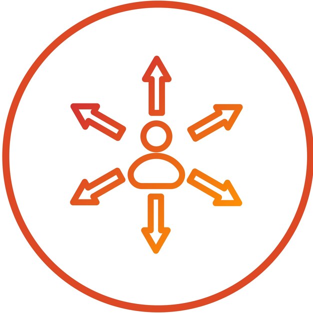 Diseño vectorial Estilo de icono autoguiado