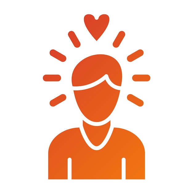 Diseño vectorial Estilo de icono de autoimportancia