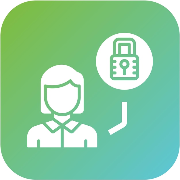 Diseño vectorial Estilo del icono de autolimitación