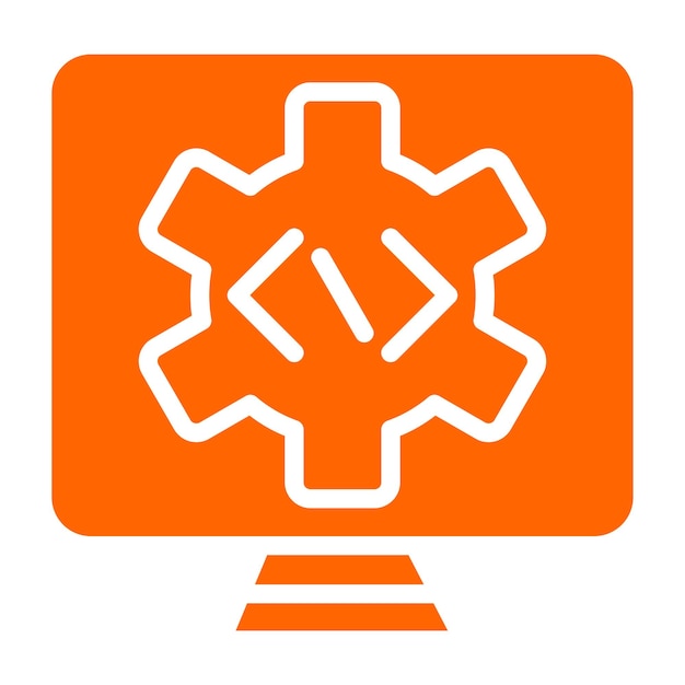 Diseño vectorial Estilo de icono de automatización programable