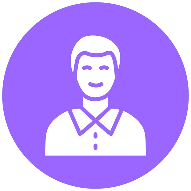Diseño vectorial Estilo del ícono del avatar