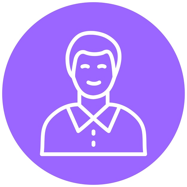 Diseño vectorial Estilo del ícono del avatar