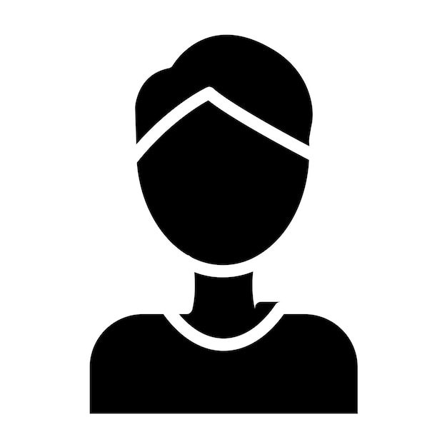 Diseño vectorial Estilo del ícono del avatar