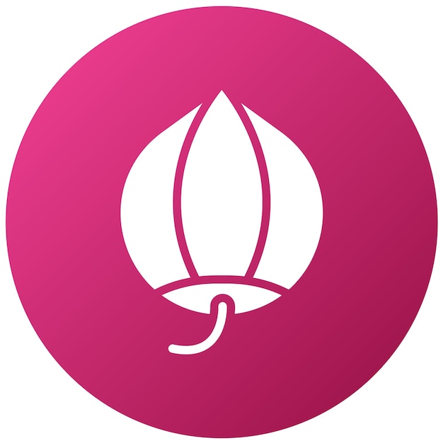 Diseño vectorial Estilo del icono de avellana