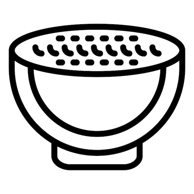 Diseño vectorial Estilo del icono de la avena