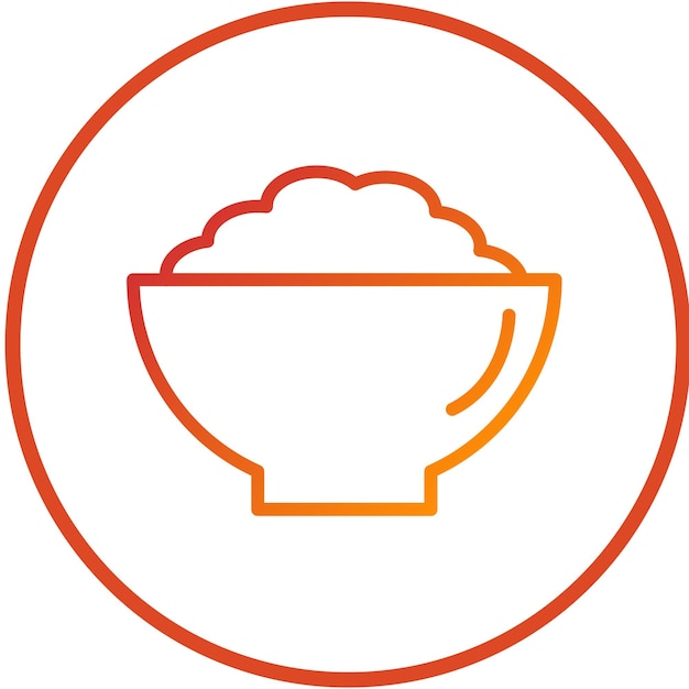 Diseño vectorial Estilo del icono de la avena