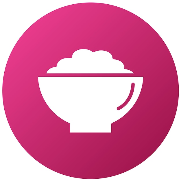 Diseño vectorial Estilo del icono de la avena