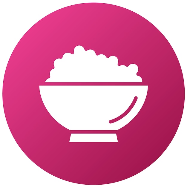Diseño vectorial de estilo de icono de avena