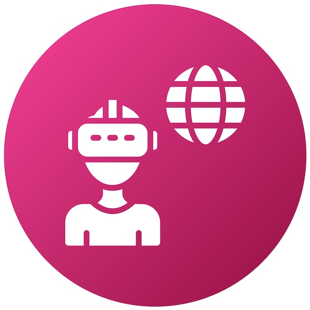 Diseño vectorial Estilo de icono de aventura virtual