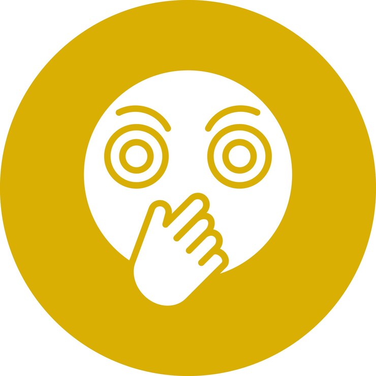 Vector diseño vectorial estilo de icono avergonzado