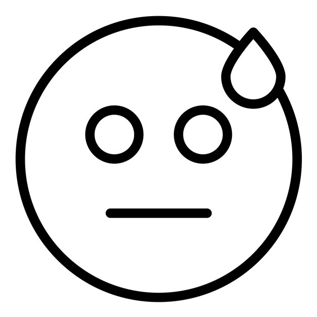 Diseño vectorial Estilo de icono avergonzado