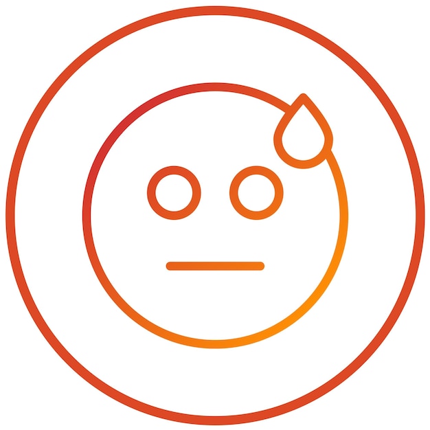 Diseño vectorial Estilo de icono avergonzado