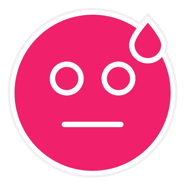Diseño vectorial Estilo de icono avergonzado
