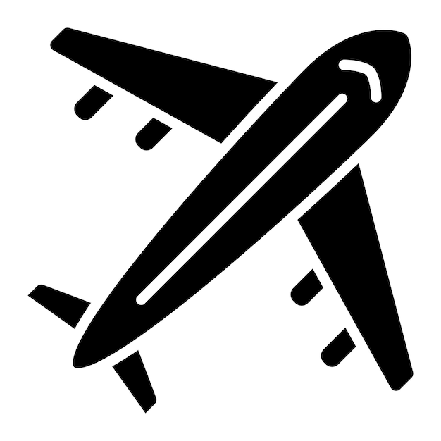 Diseño vectorial Estilo del icono del avión