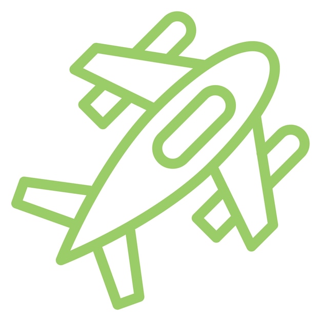 Diseño vectorial Estilo del icono del avión