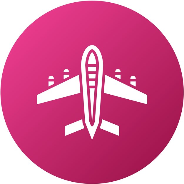 Diseño vectorial Estilo del icono del avión
