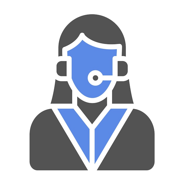 Diseño vectorial Estilo del icono de ayuda al cliente
