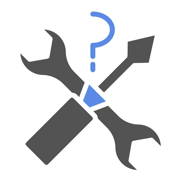 Diseño vectorial estilo de icono de ayuda DIY