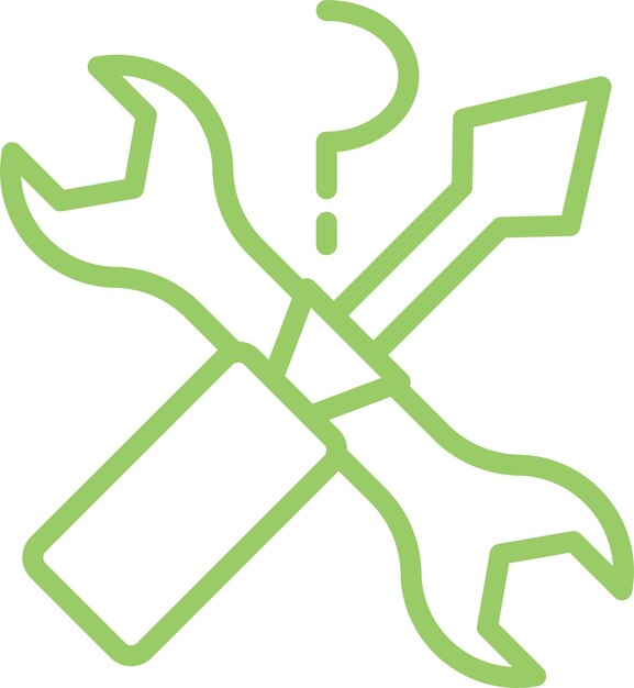 Diseño vectorial estilo de icono de ayuda DIY