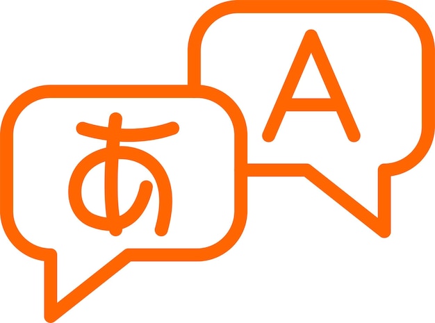Diseño vectorial Estilo de icono de ayuda multilingüe
