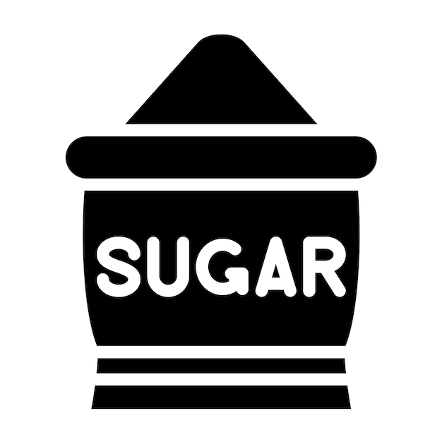 Diseño vectorial Estilo del icono de azúcar