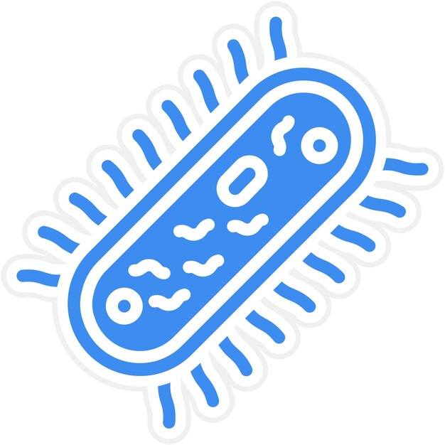 Vector diseño vectorial estilo del icono de la bacteria