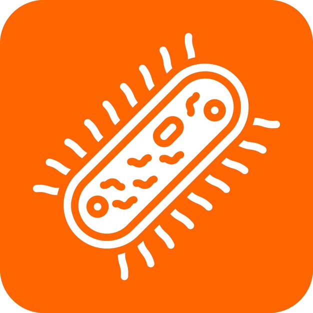 Vector diseño vectorial estilo del icono de la bacteria