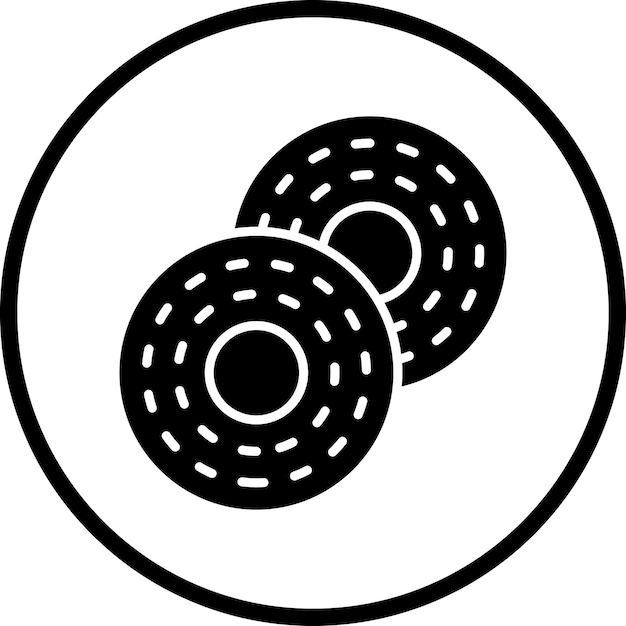 Diseño vectorial Estilo del icono de Bagel