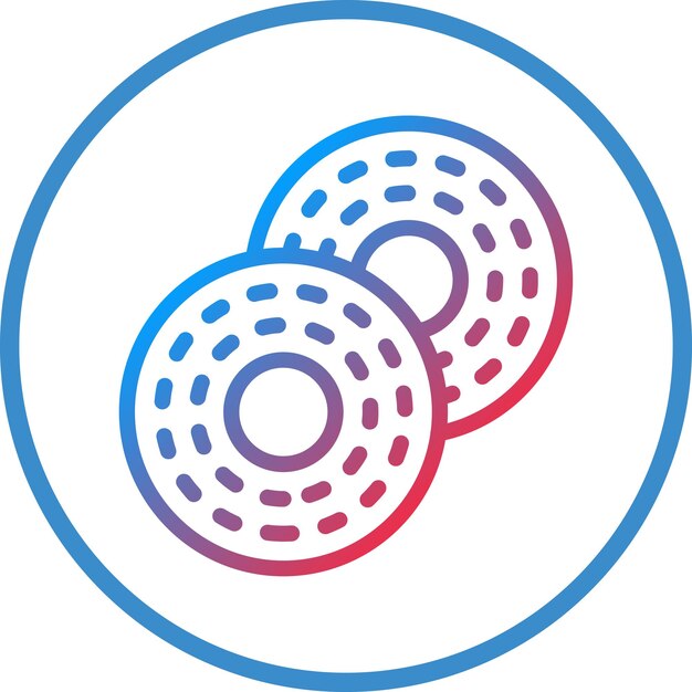 Diseño vectorial Estilo del icono de Bagel