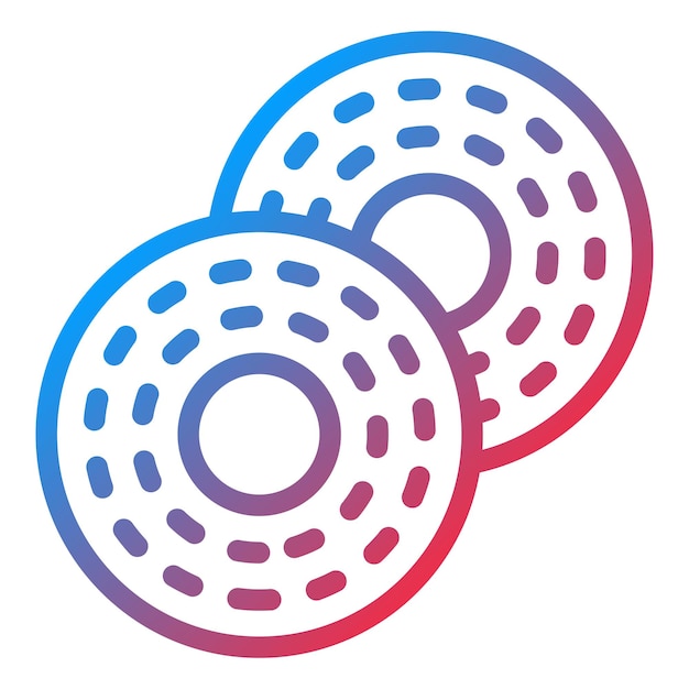 Diseño vectorial Estilo del icono de Bagel