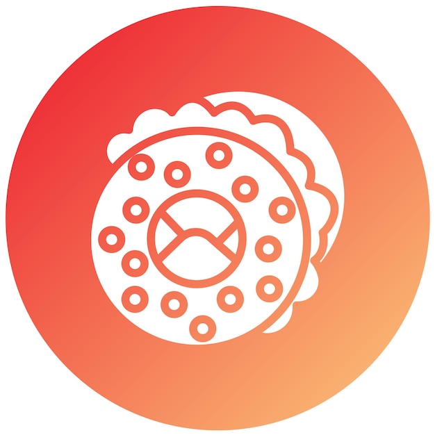 Diseño vectorial Estilo del icono de Bagel