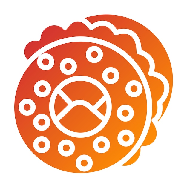 Diseño vectorial Estilo del icono de Bagel