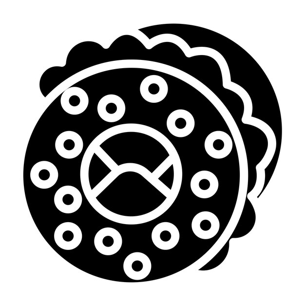 Diseño vectorial Estilo del icono de Bagel
