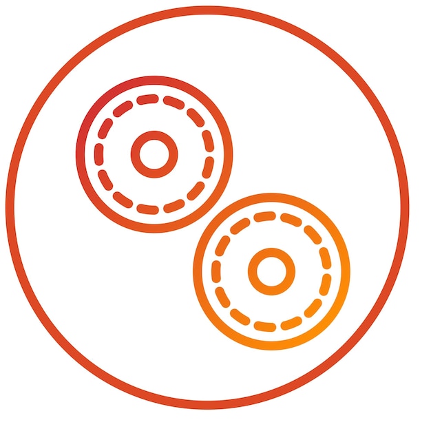 Diseño vectorial Estilo del icono de Bagel