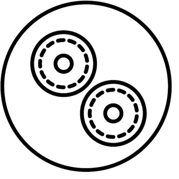 Diseño vectorial Estilo del icono de Bagel
